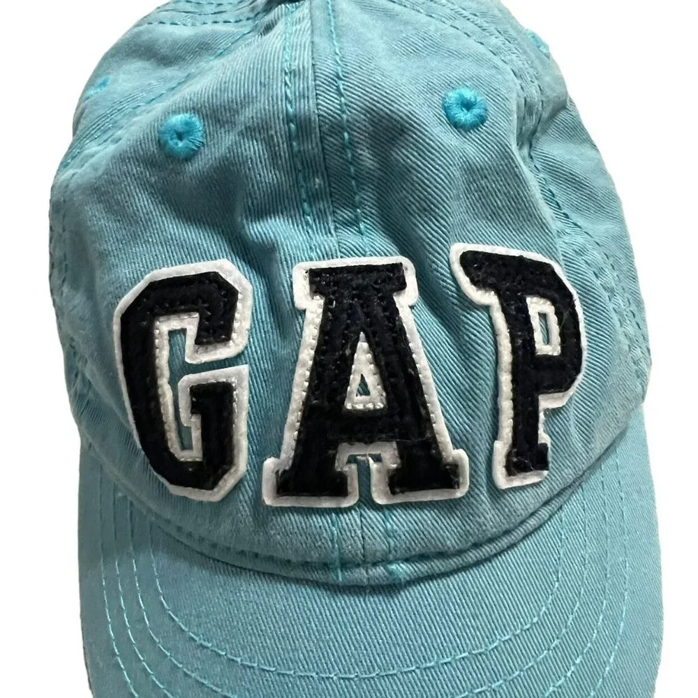 Baby Gap XS Light Blue Logo Baseball Cap Hat